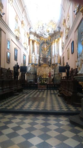 ołtarz w Bazylice miechowskiej